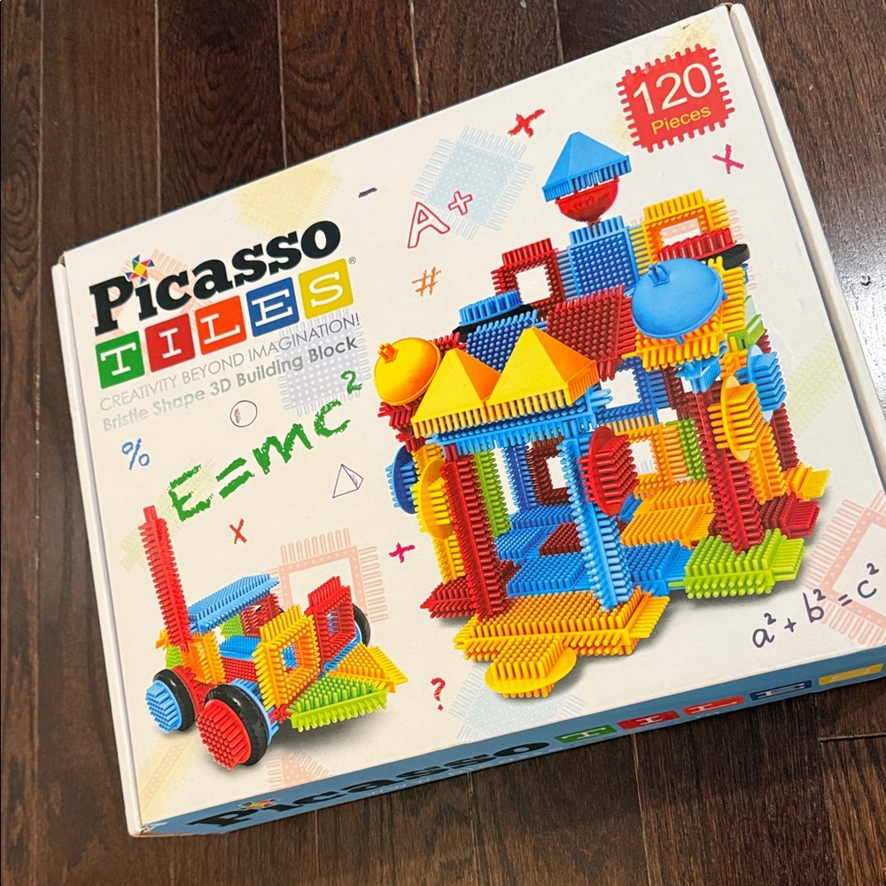 NIB Picasso Tiles Bristle 3D Building Blocks Set - 120 Pieces